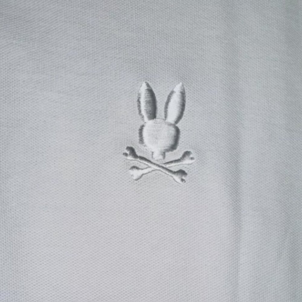 Psycho Bunny Big & Tall Athens Pique White Short Sleeve Polo Men's 4XL NWT - Picture 3 of 8